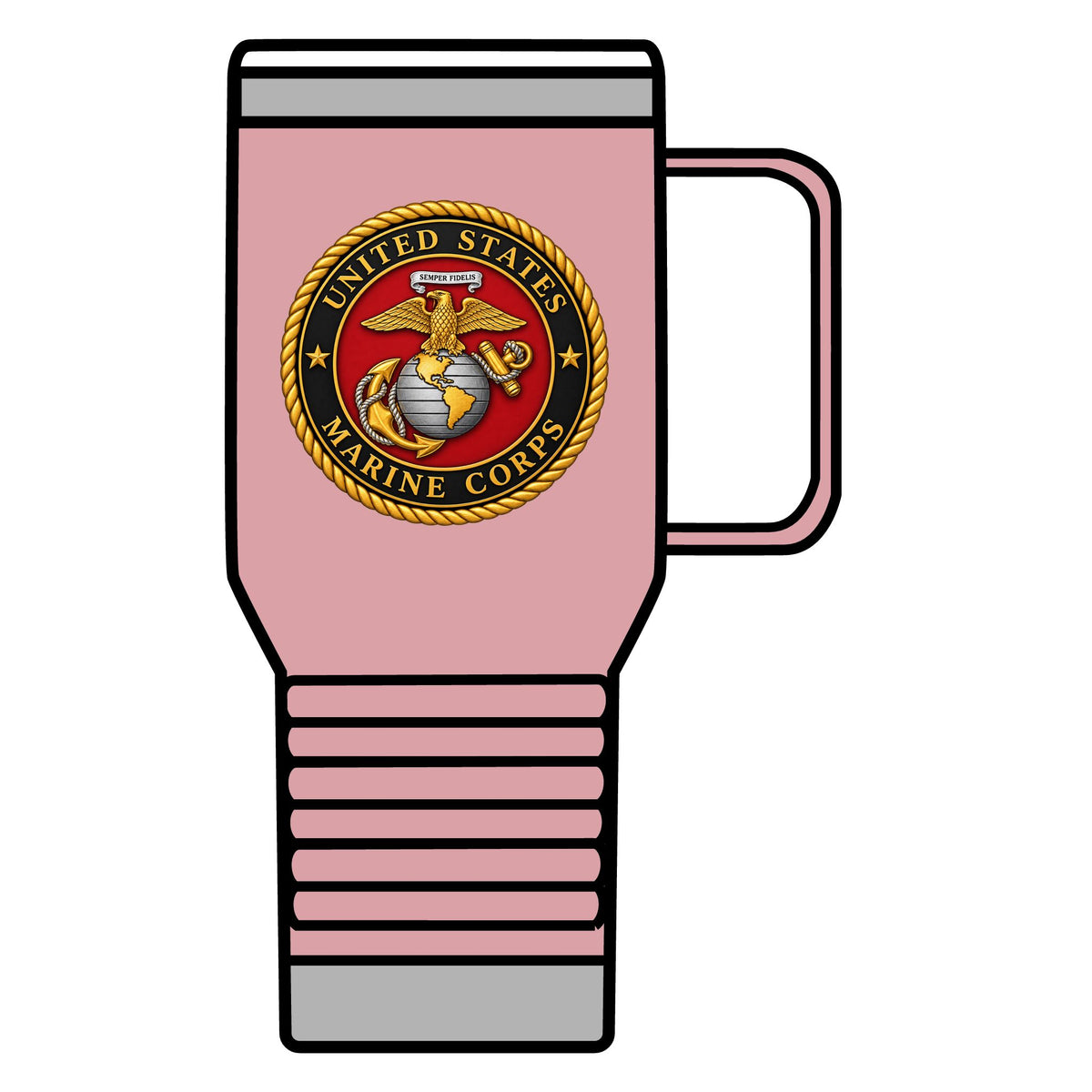 U.S. Marine Corps Emblem - 20oz Insulated Mug
