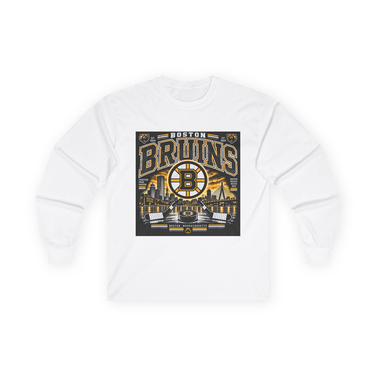 Boston Bruins Heritage - Unisex Ultra Cotton Long Sleeve Tee