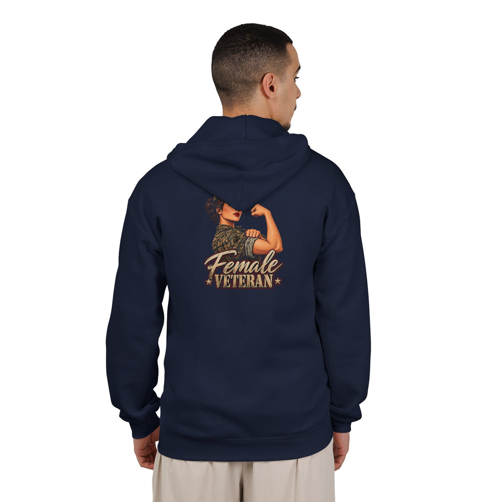 Female Veteran Pride - Full-Zip Hooded Sweatshirt