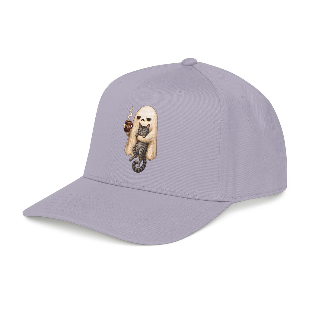 Meh Ghost and Gray Tabby Cat - OTTO Baseball Hat