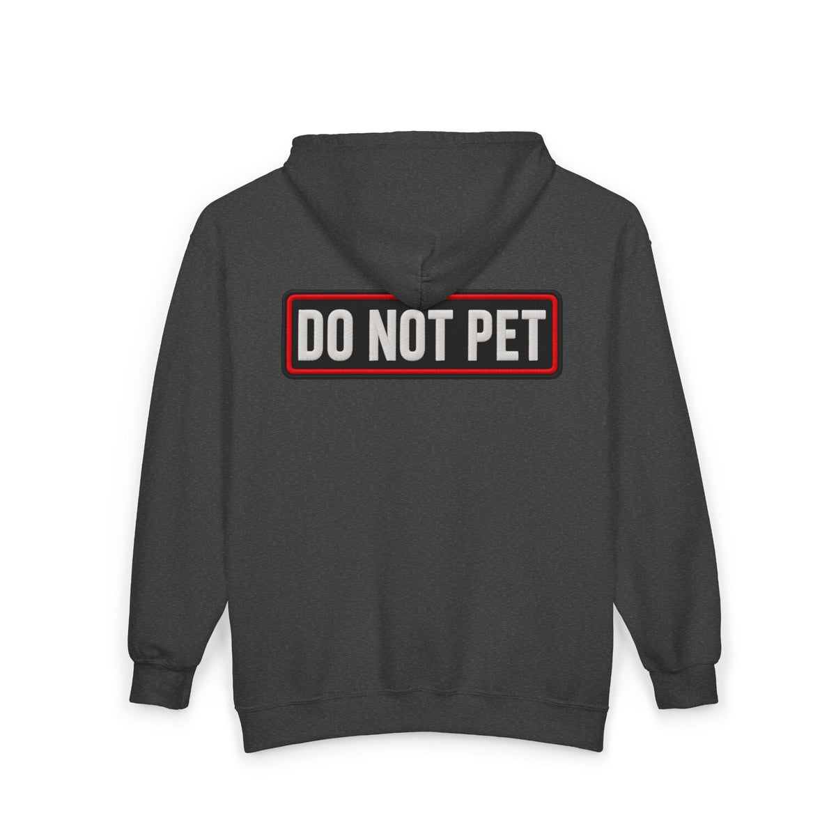 Do Not Pet - Service Dog Patch - Full-Zip Hooded Sweatshirt