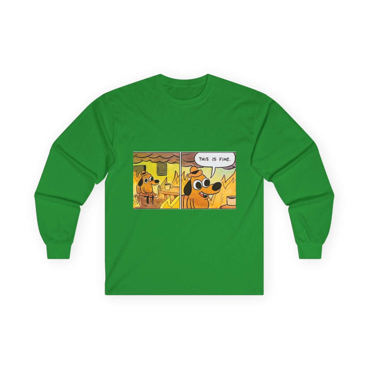 This Is Fine - Unisex Ultra Cotton Long Sleeve Tee