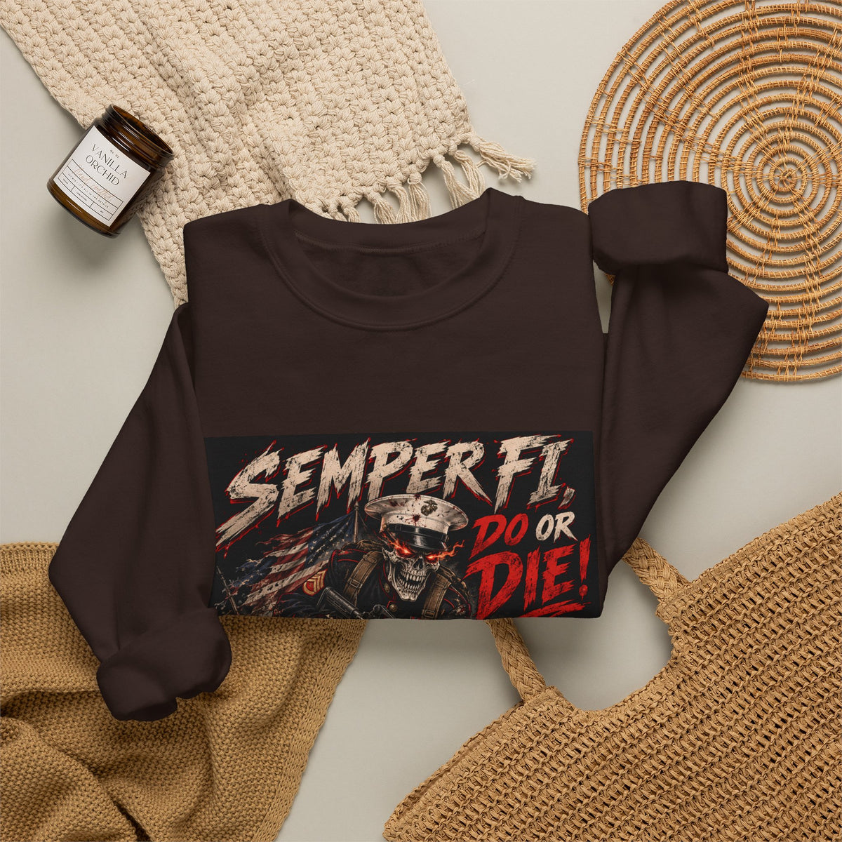 Semper Fi Do or Die - Crewneck Sweatshirt