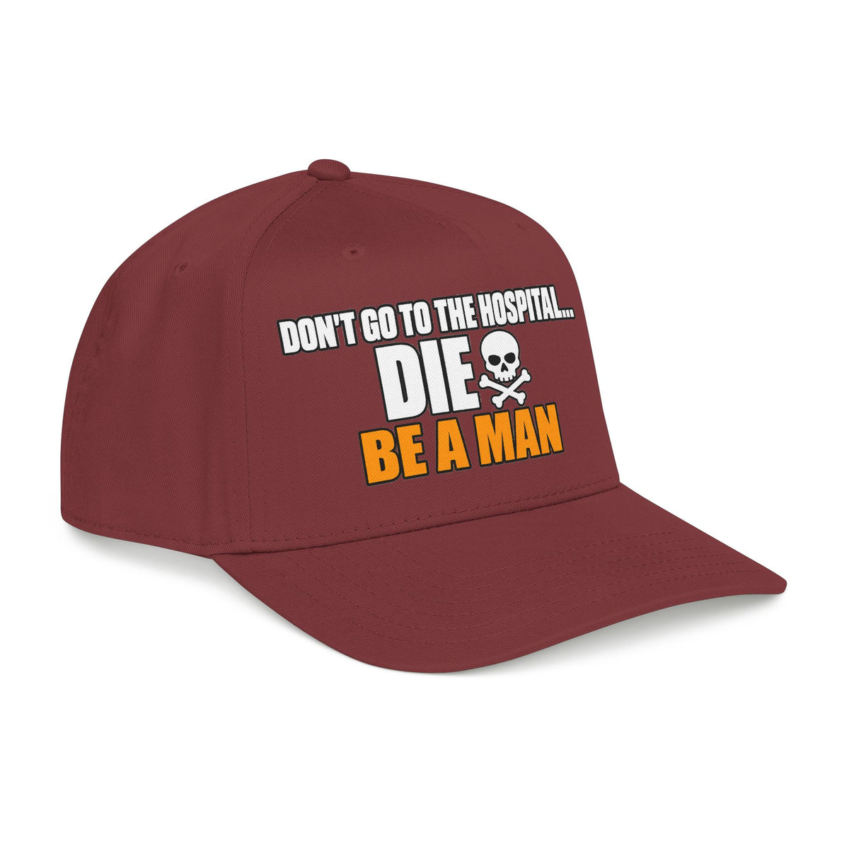Dont Go to the Hospital - White Outlined - OTTO Baseball Hat