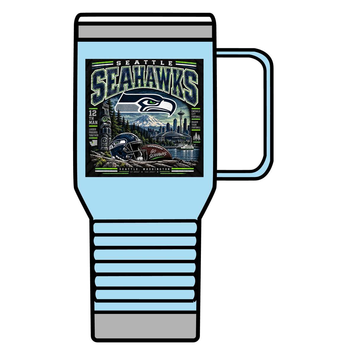 Seattle Seahawks Pride - 20oz Insulated Mug