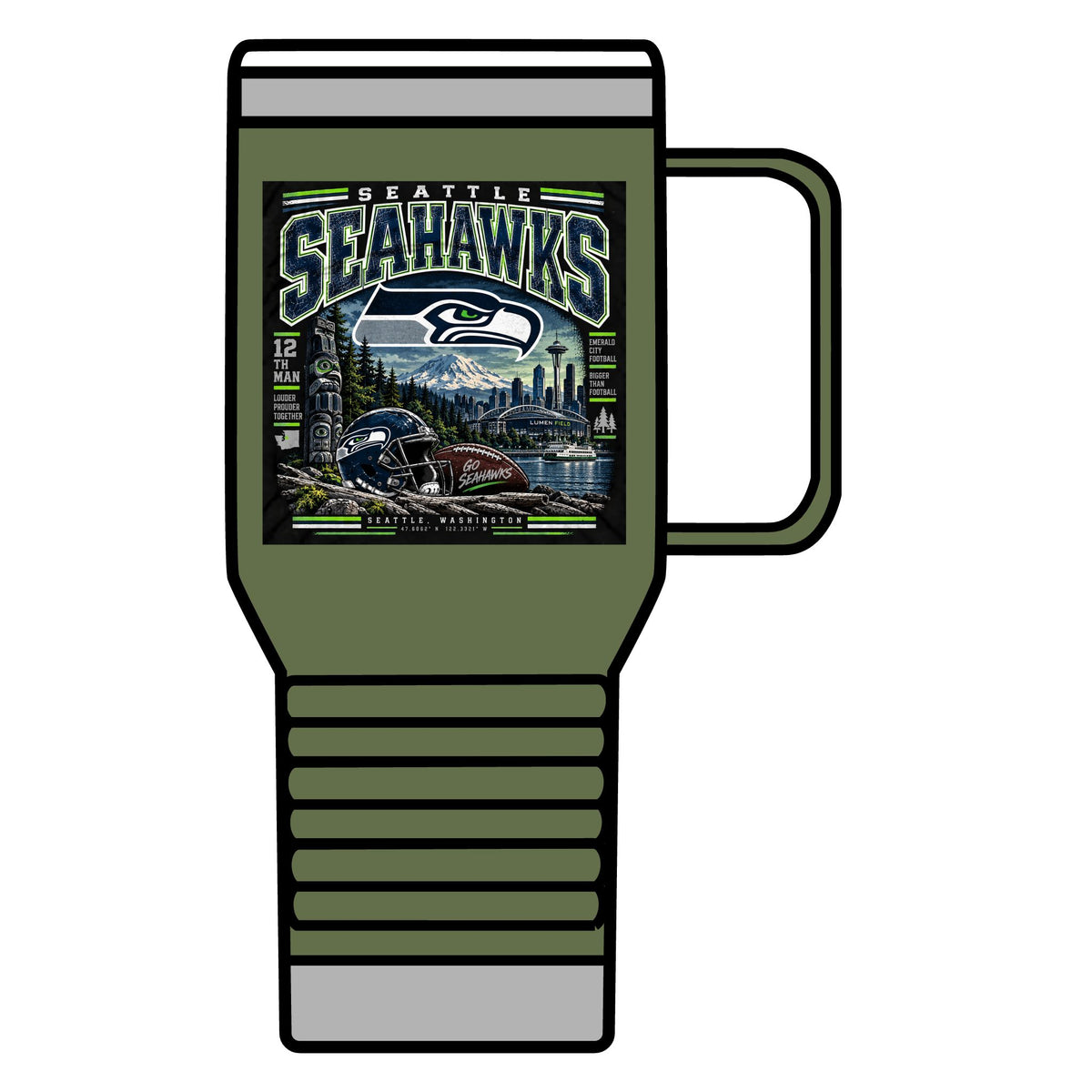 Seattle Seahawks Pride - 20oz Insulated Mug