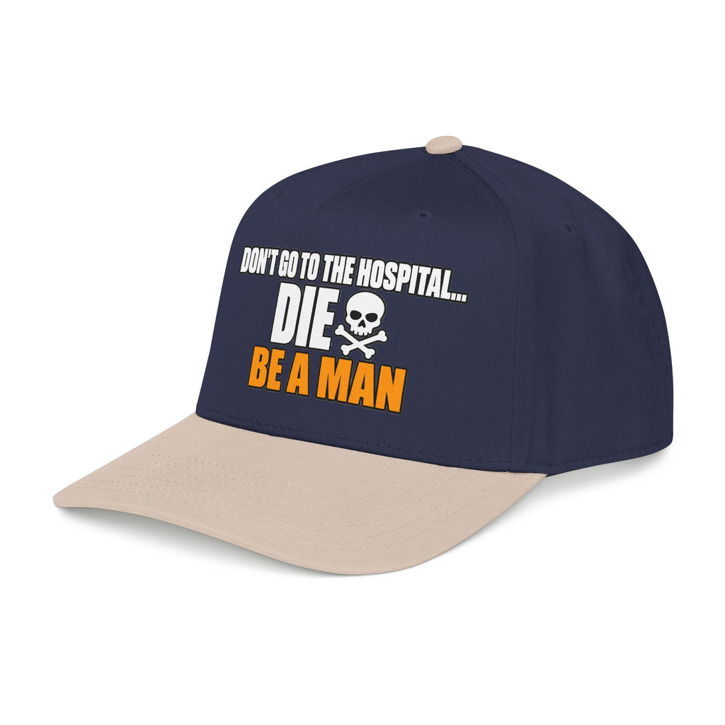 Dont Go to the Hospital - White Outlined - OTTO Baseball Hat