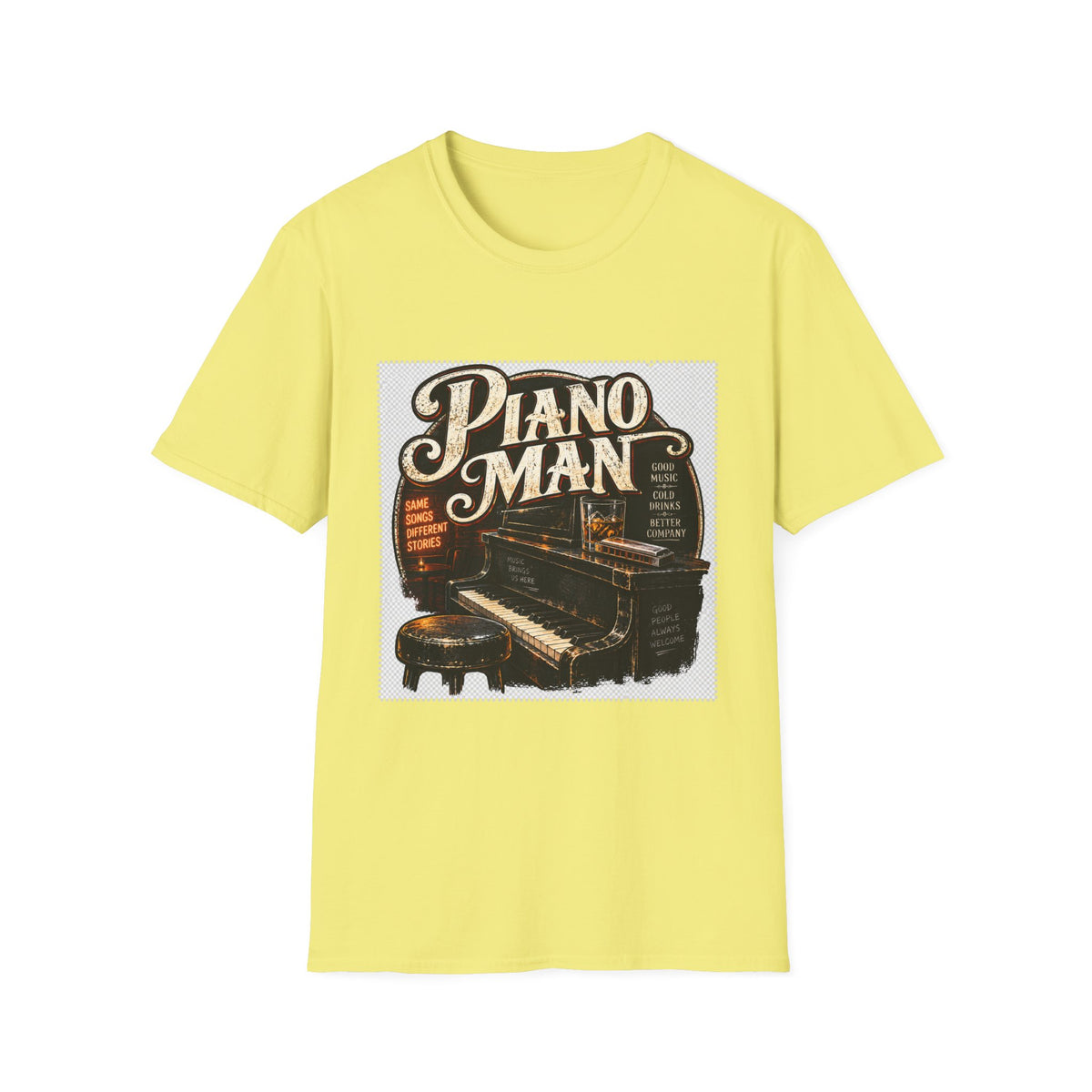 Piano Man Retro Bar - Classic Tee