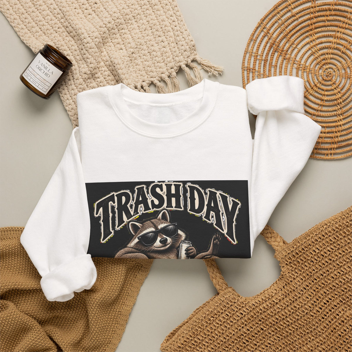 Trash Day Rest Day - Crewneck Sweatshirt