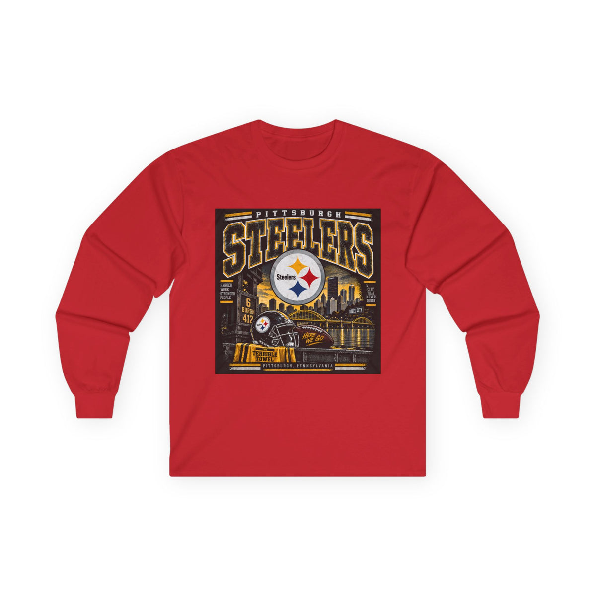 Pittsburgh Steelers Steel City Pride - Unisex Ultra Cotton Long Sleeve Tee