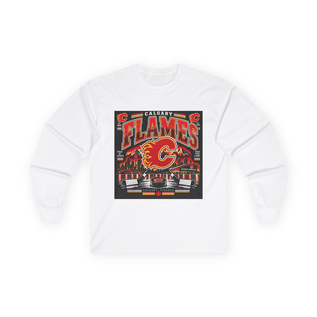 Calgary Flames Pride - Unisex Ultra Cotton Long Sleeve Tee