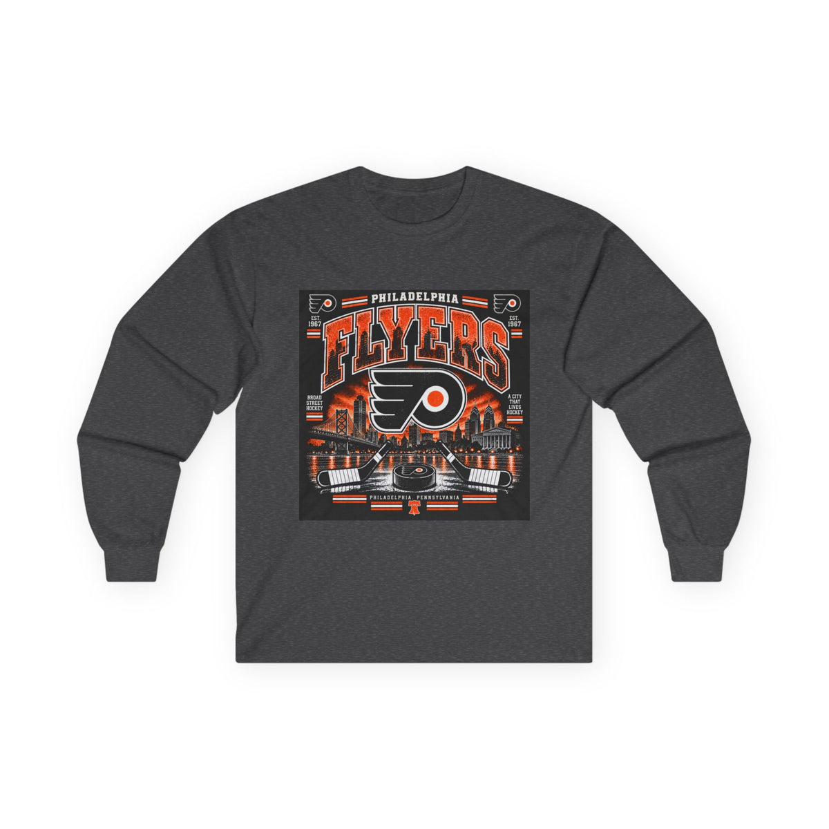 Philadelphia Flyers Urban Hockey - Unisex Ultra Cotton Long Sleeve Tee