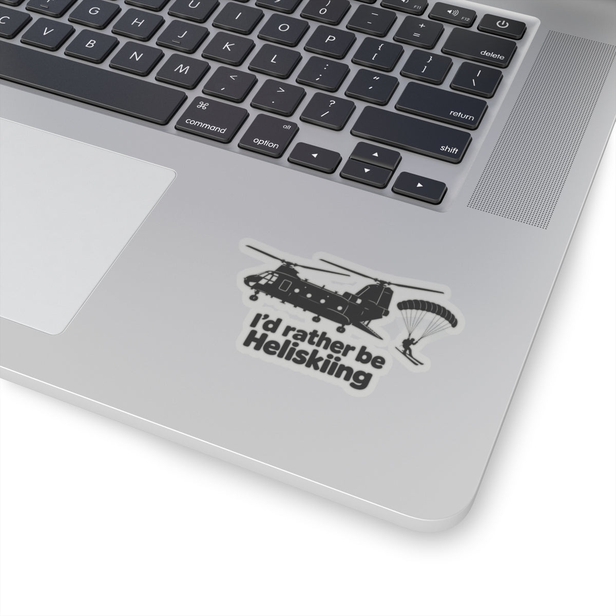 Id Rather Be Heliskiing - Kiss-Cut Sticker