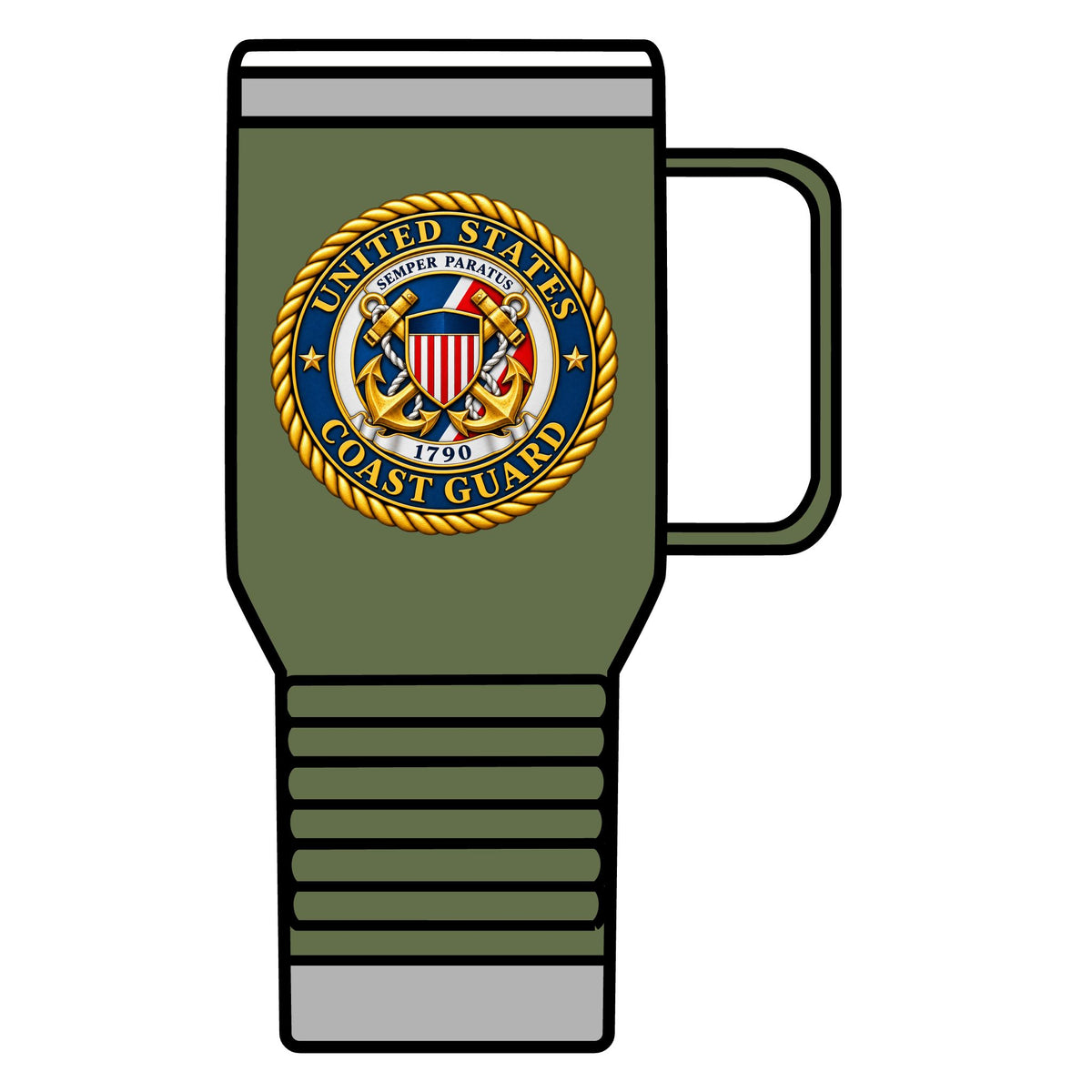 U.S. Coast Guard Emblem - 20oz Insulated Mug