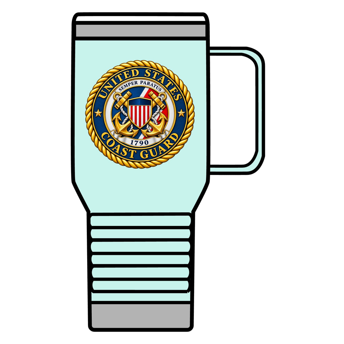 U.S. Coast Guard Emblem - 20oz Insulated Mug