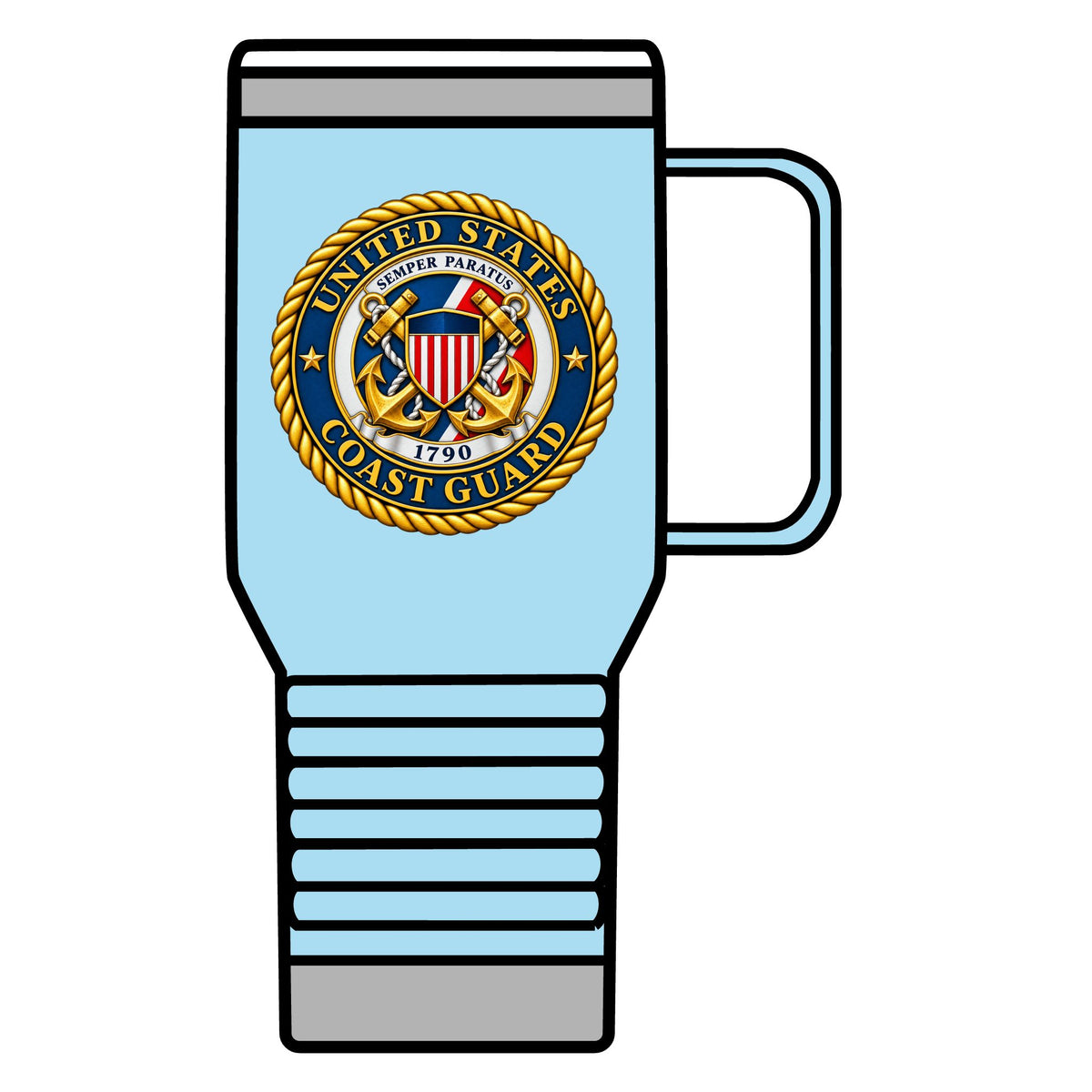U.S. Coast Guard Emblem - 20oz Insulated Mug