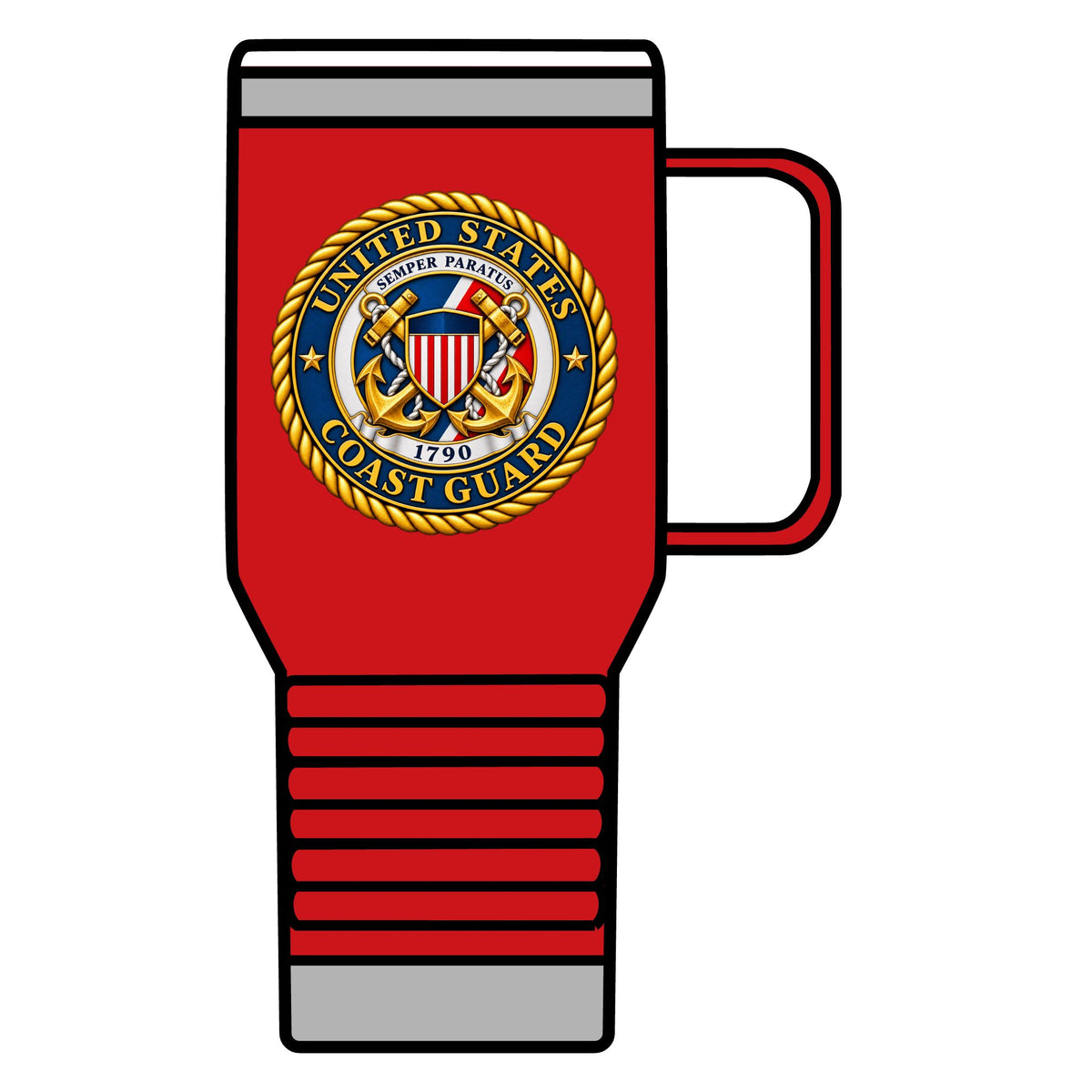 U.S. Coast Guard Emblem - 20oz Insulated Mug