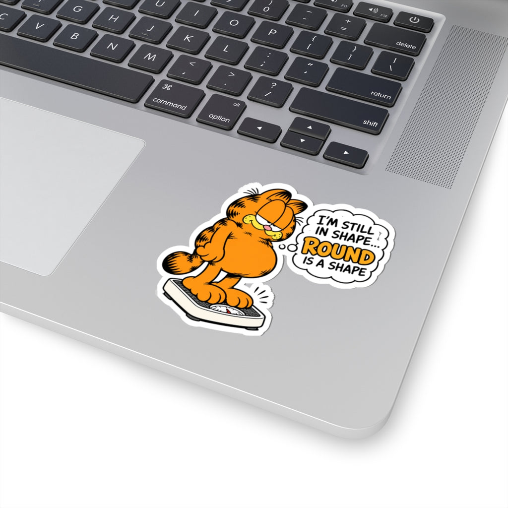 Round Shape Garfield - Kiss-Cut Sticker