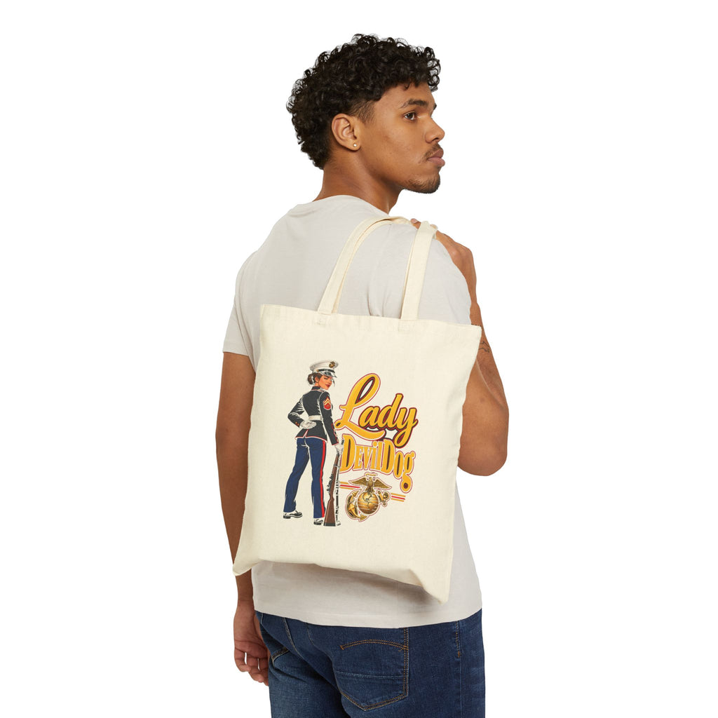Lady Devil Dog - Canvas Tote