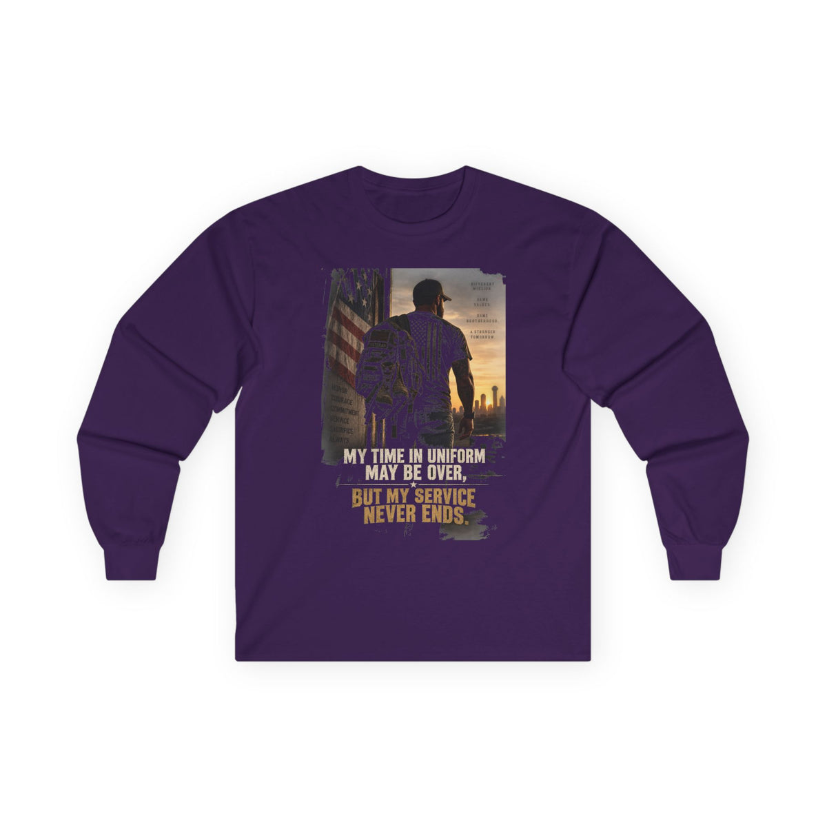 Service Never Ends - Unisex Ultra Cotton Long Sleeve Tee