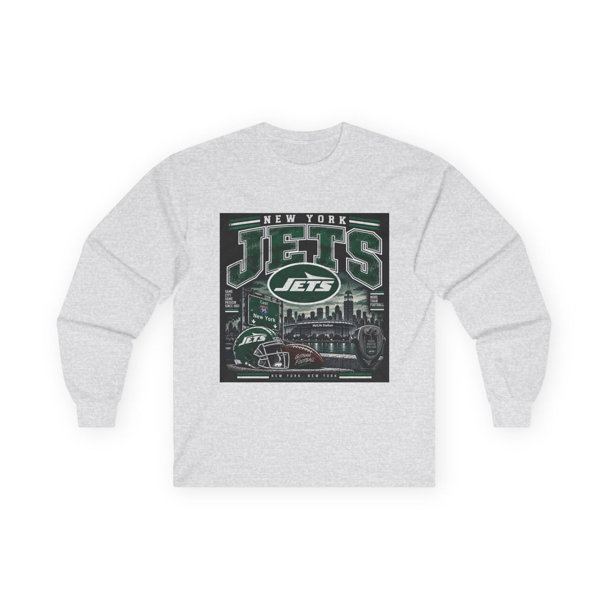 New York Jets Skyline - Unisex Ultra Cotton Long Sleeve Tee
