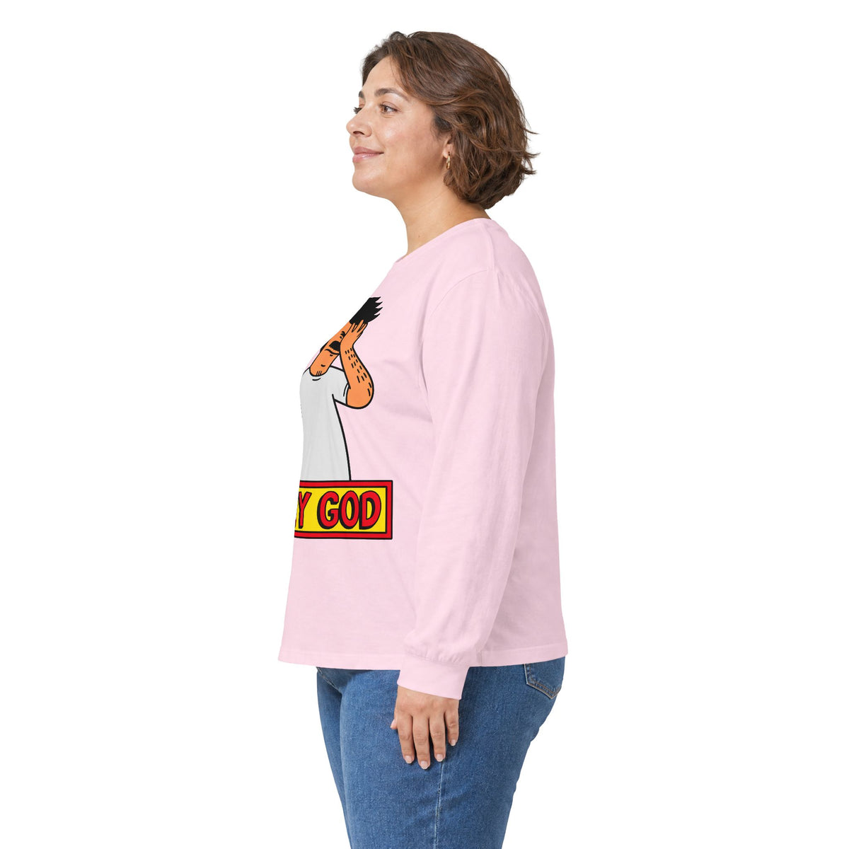 Oh My God Reaction Tee - Unisex Ultra Cotton Long Sleeve Tee