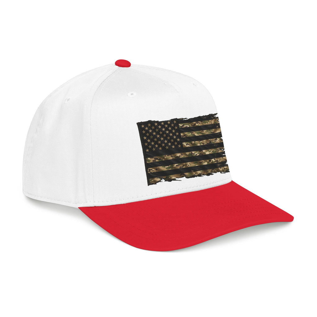 Black and Multicam American Flag - OTTO Baseball Hat