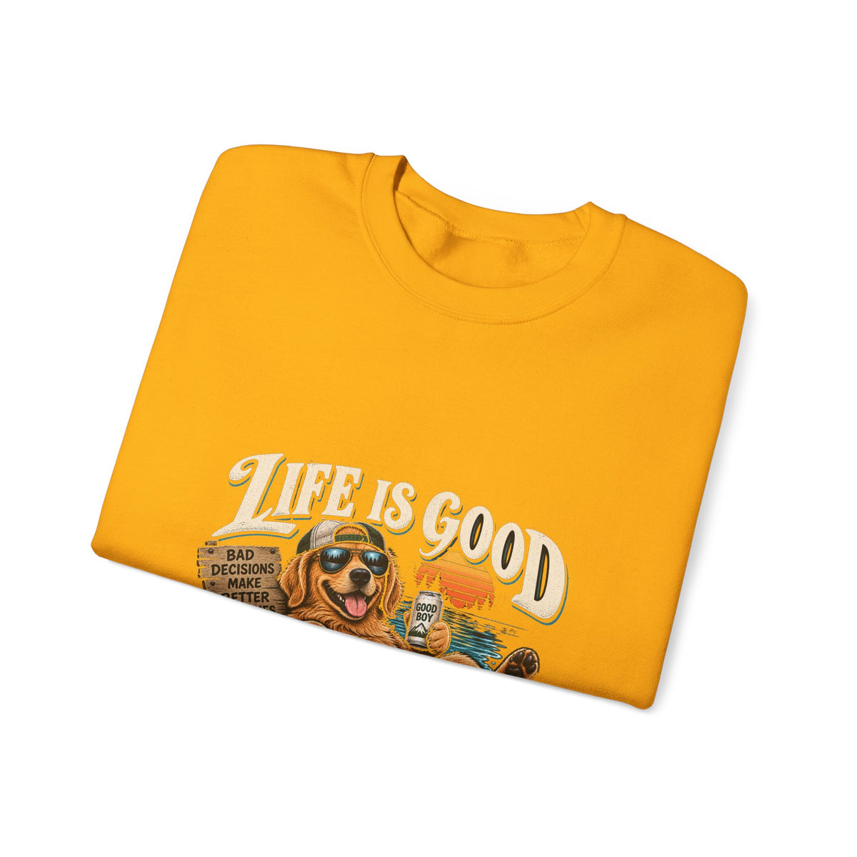Life is Good Floatin' - Crewneck Sweatshirt