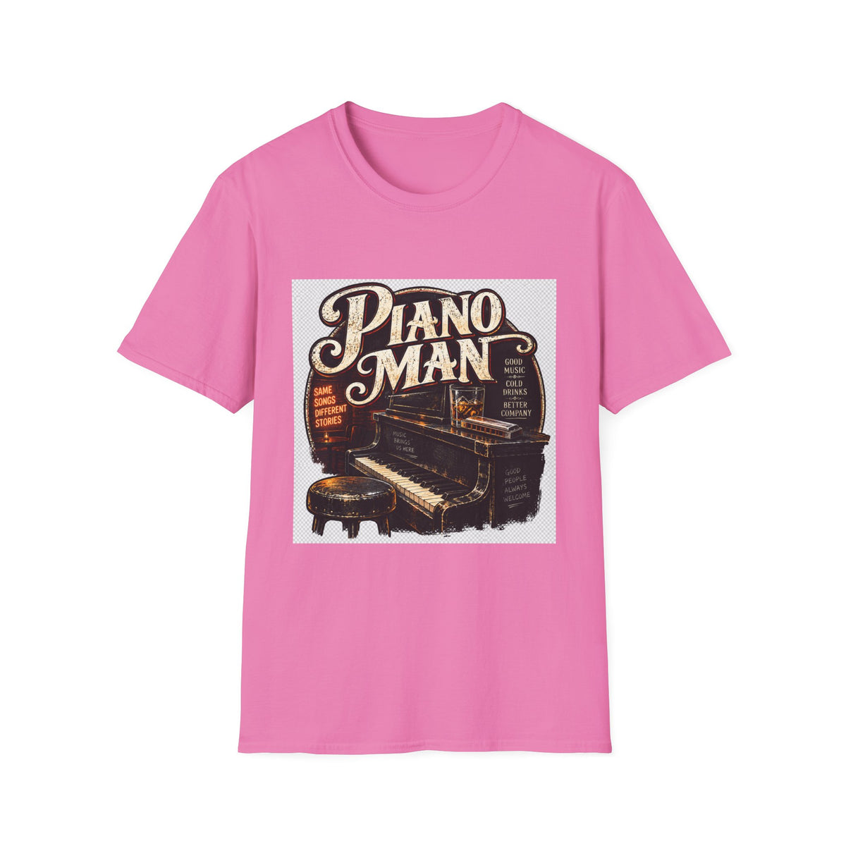 Piano Man Retro Bar - Classic Tee
