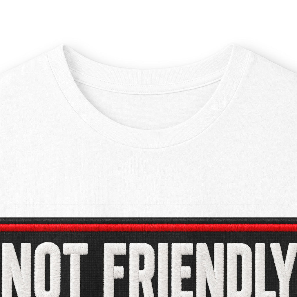 Not Friendly - Service Dog Patch - Unisex Ultra Cotton Long Sleeve Tee