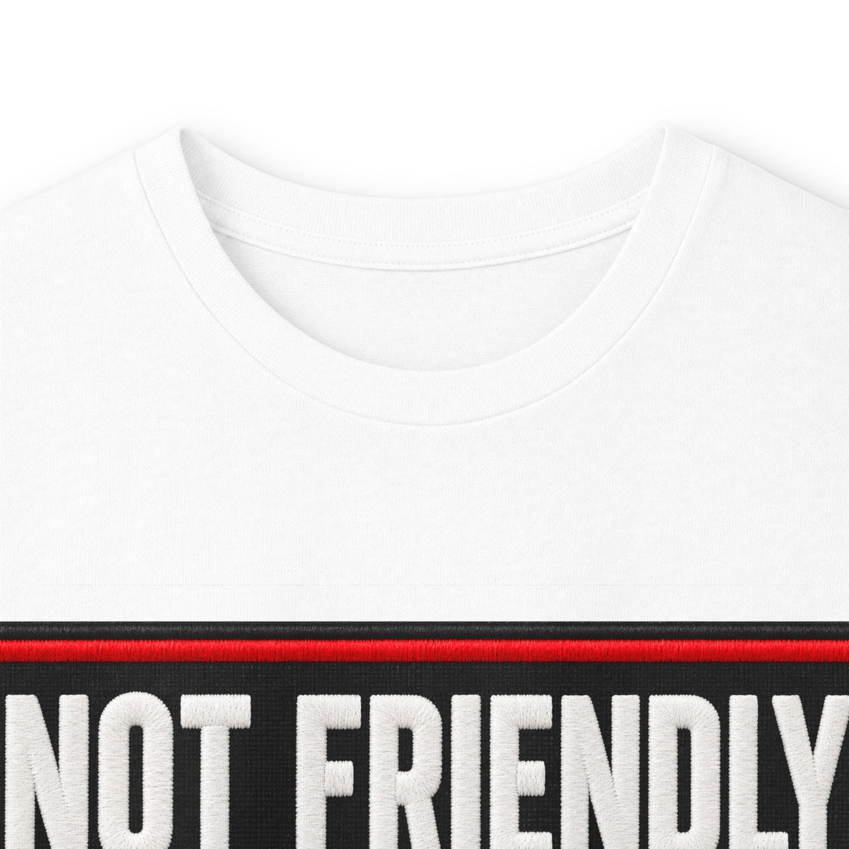 Not Friendly - Service Dog Patch - Unisex Ultra Cotton Long Sleeve Tee