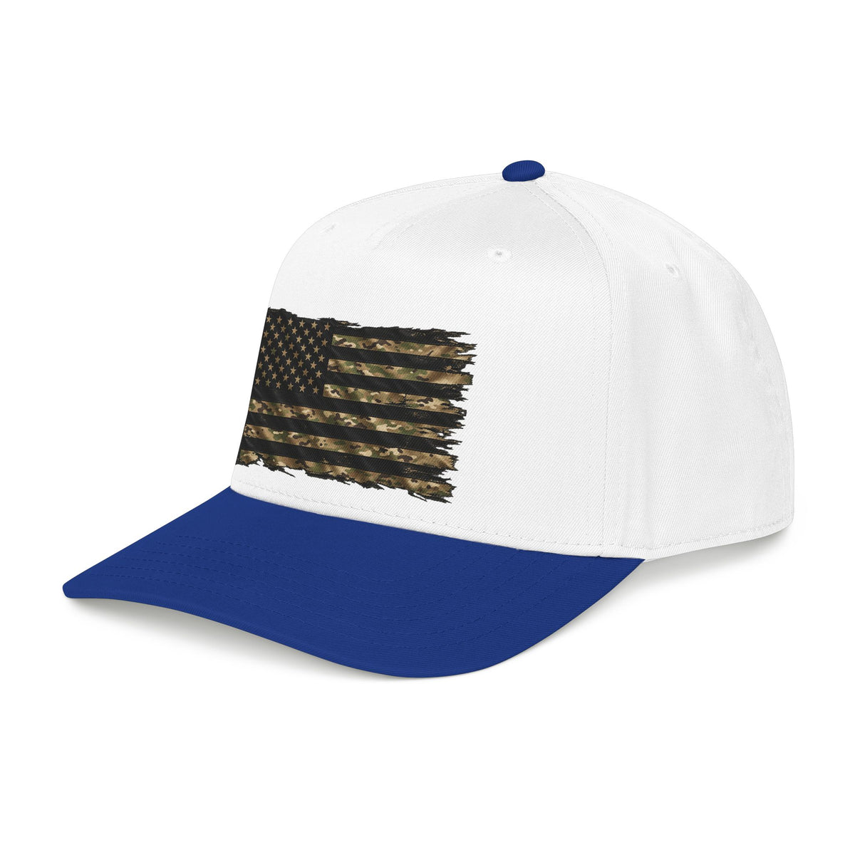 Black and Multicam American Flag - OTTO Baseball Hat
