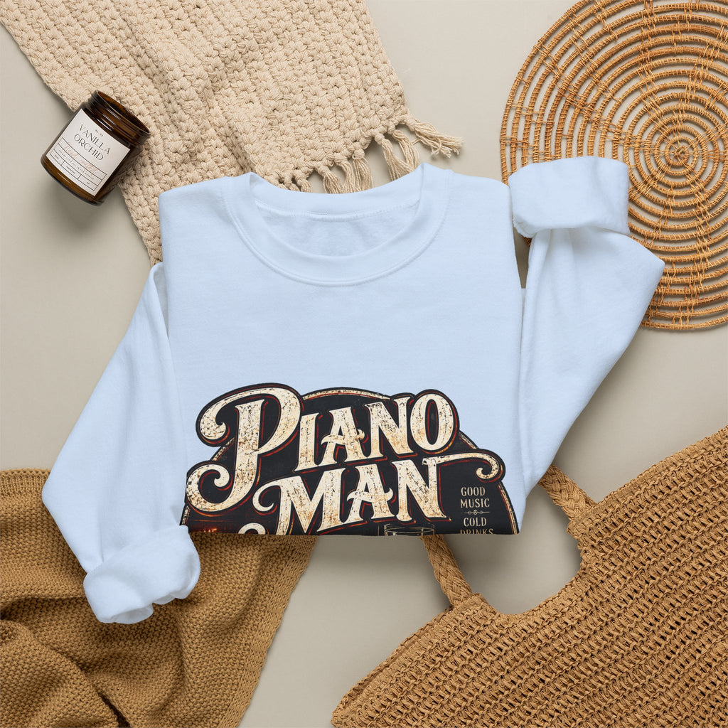 Piano Man Retro Bar - Crewneck Sweatshirt