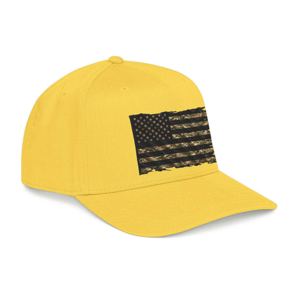 Black and Multicam American Flag - OTTO Baseball Hat