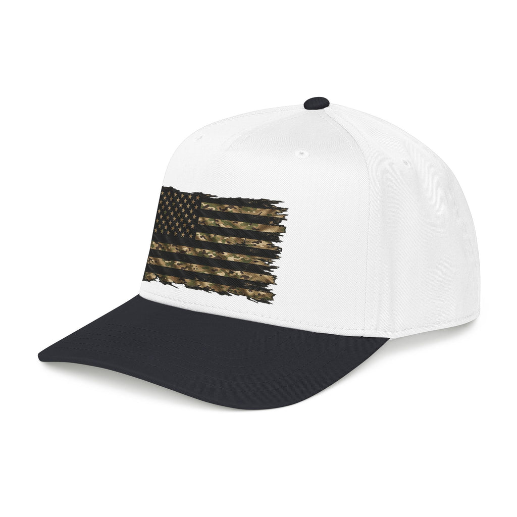 Black and Multicam American Flag - OTTO Baseball Hat