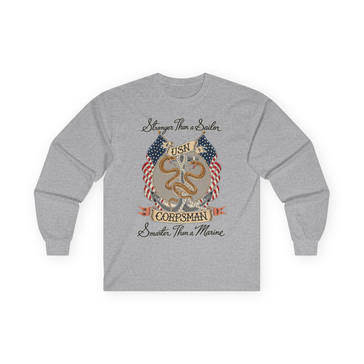 Corpsman Pride Crest - Unisex Ultra Cotton Long Sleeve Tee