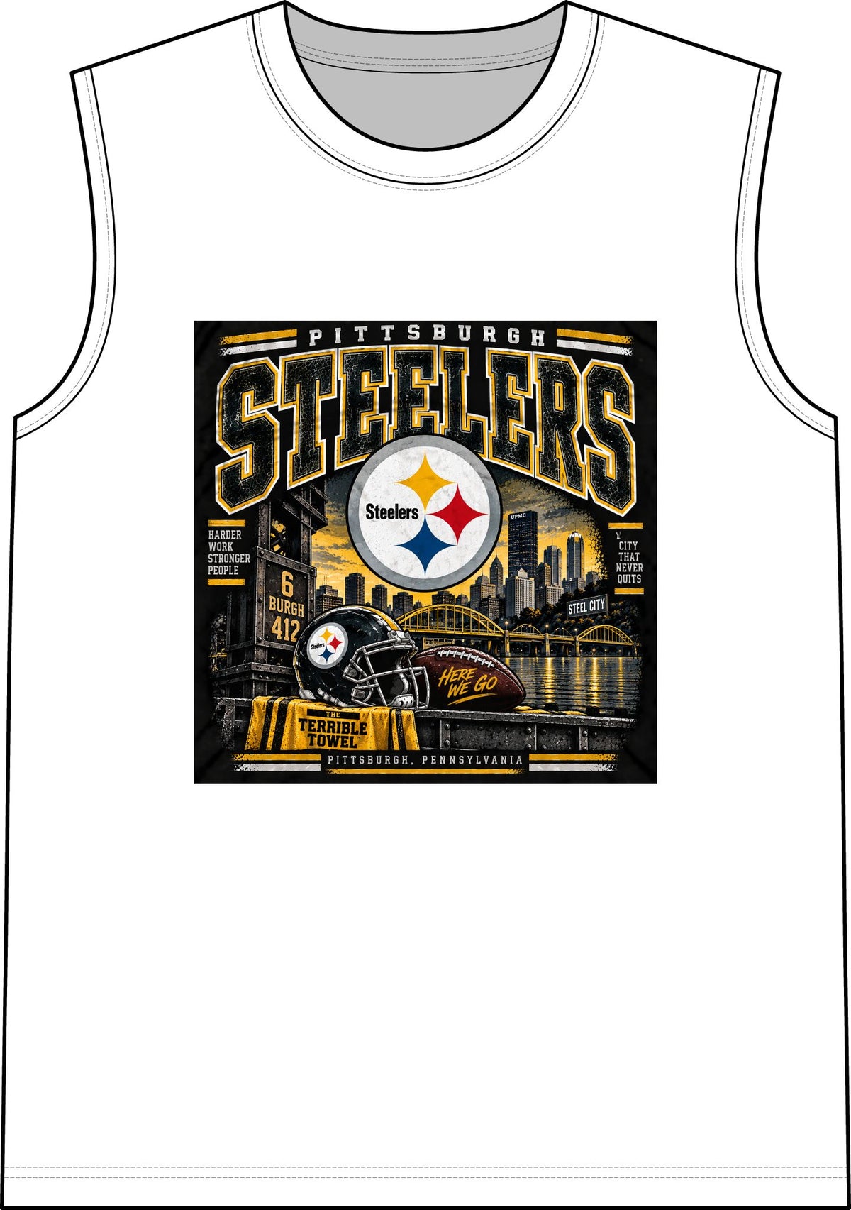 Pittsburgh Steelers Steel City Pride - Classic Tank