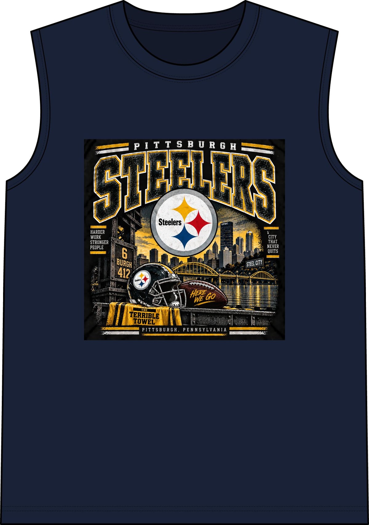 Pittsburgh Steelers Steel City Pride - Classic Tank