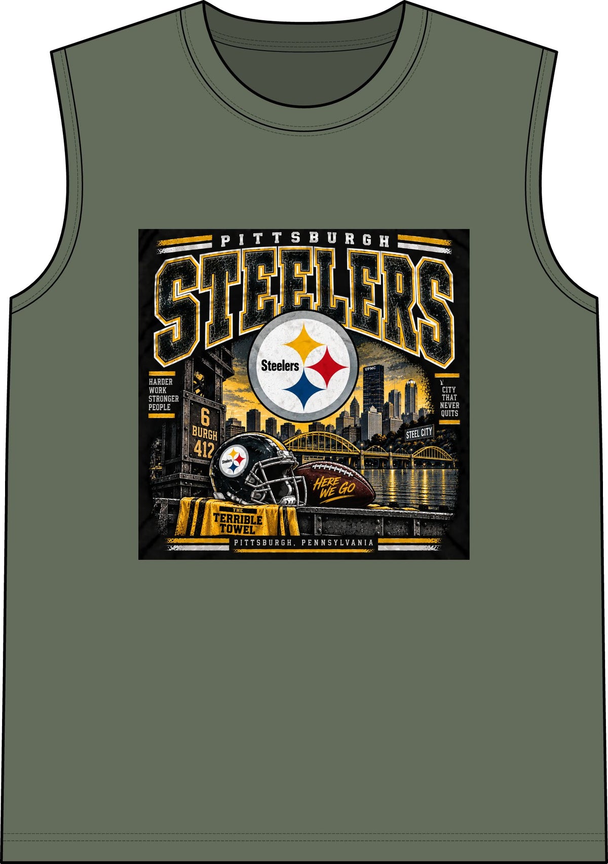 Pittsburgh Steelers Steel City Pride - Classic Tank