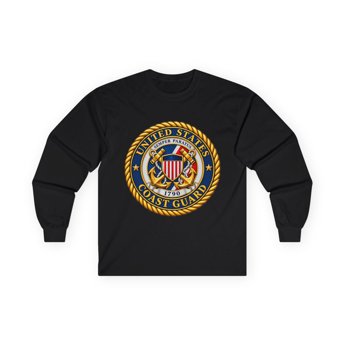 U.S. Coast Guard Emblem - Unisex Ultra Cotton Long Sleeve Tee