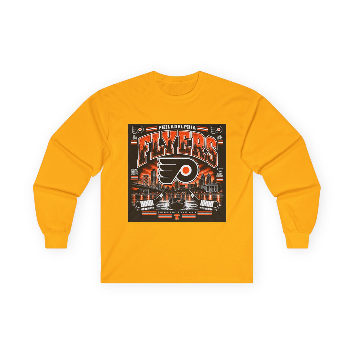 Philadelphia Flyers Urban Hockey - Unisex Ultra Cotton Long Sleeve Tee