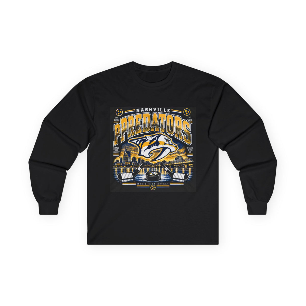 Nashville Predators Music City - Unisex Ultra Cotton Long Sleeve Tee