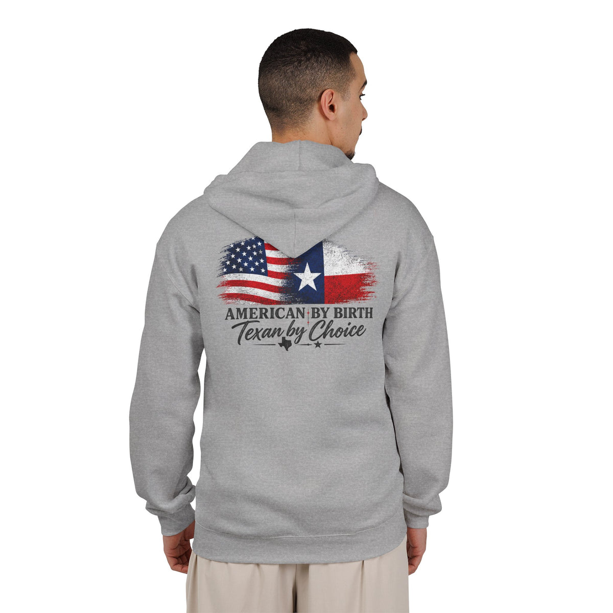 American by Birth, Texan by Choice - Full-Zip Hooded Sweatshirt