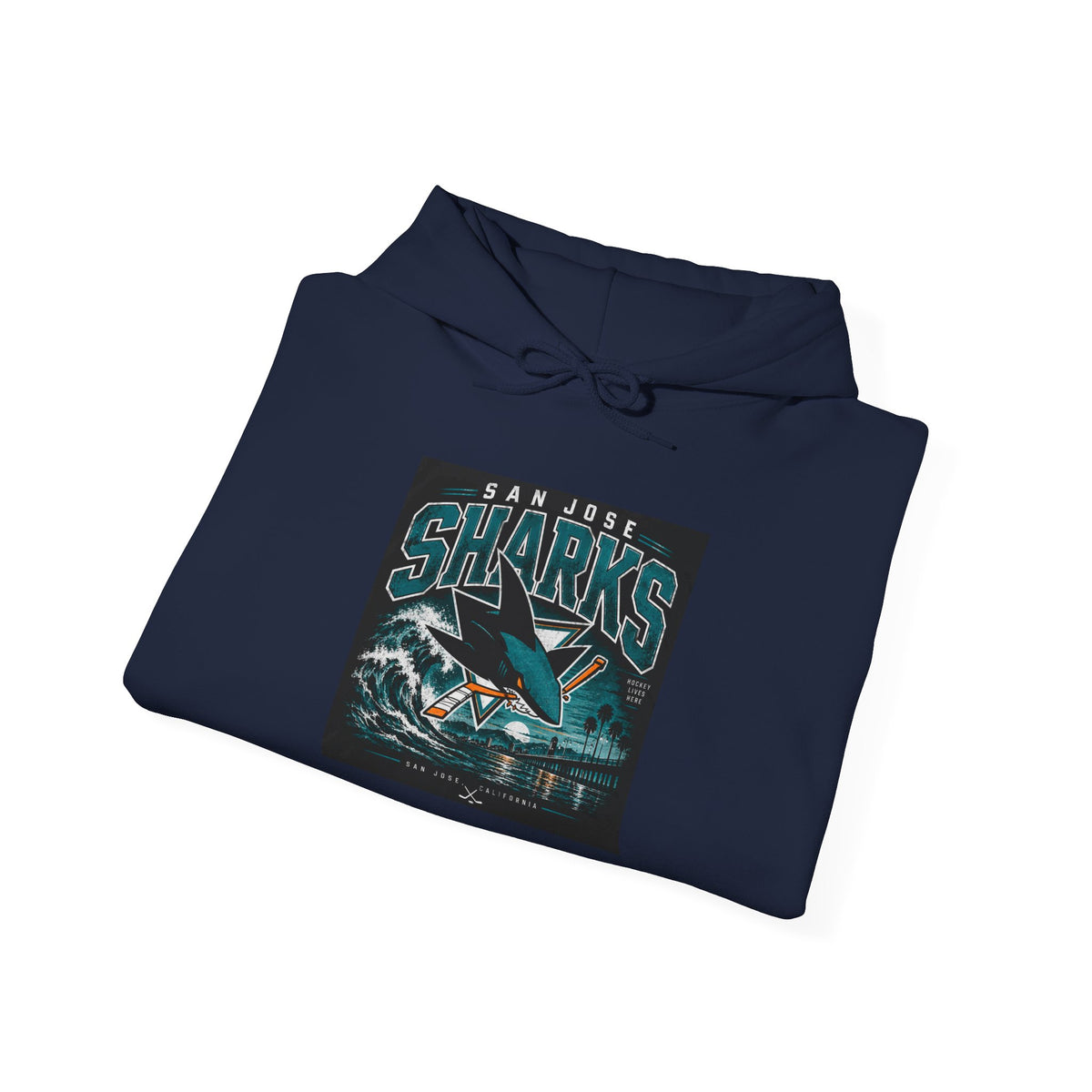 Sharks Wave Hockey Tee - Hoodie