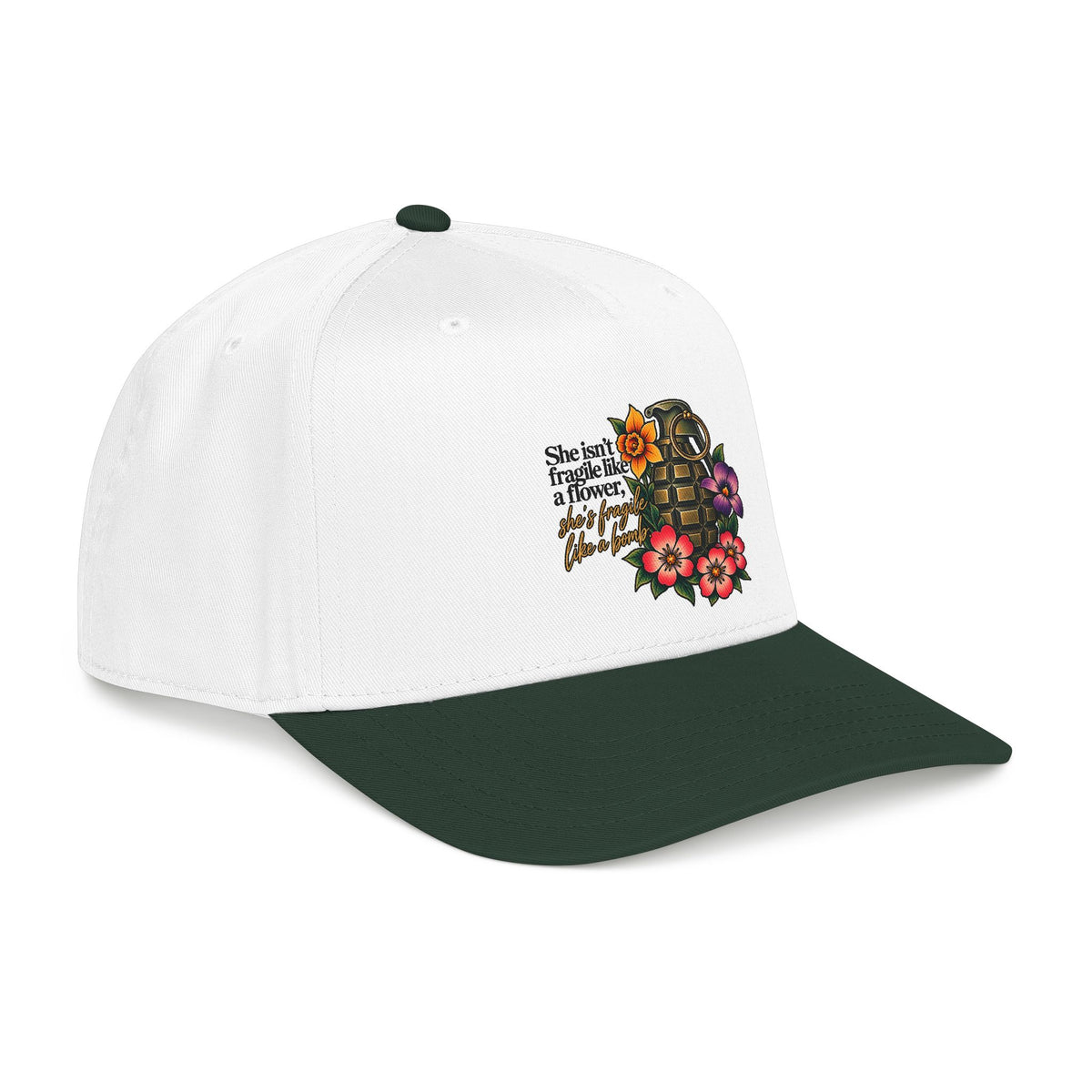 Fragile Like a Bomb - Floral Grenade - OTTO Baseball Hat