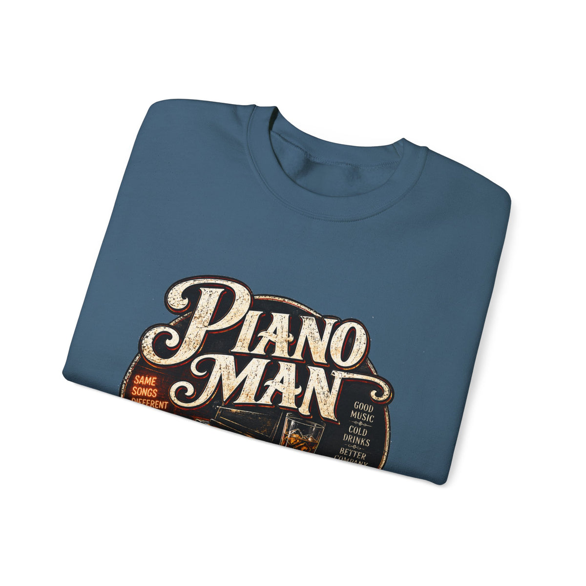Piano Man Retro Bar - Crewneck Sweatshirt