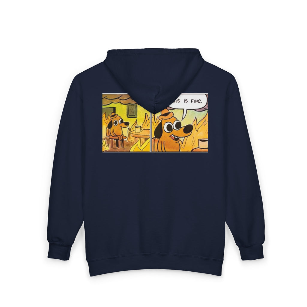 This Is Fine - Full-Zip Hooded Sweatshirt