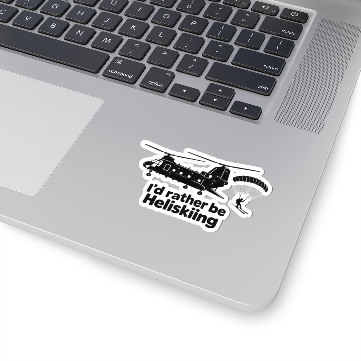 Id Rather Be Heliskiing - Kiss-Cut Sticker