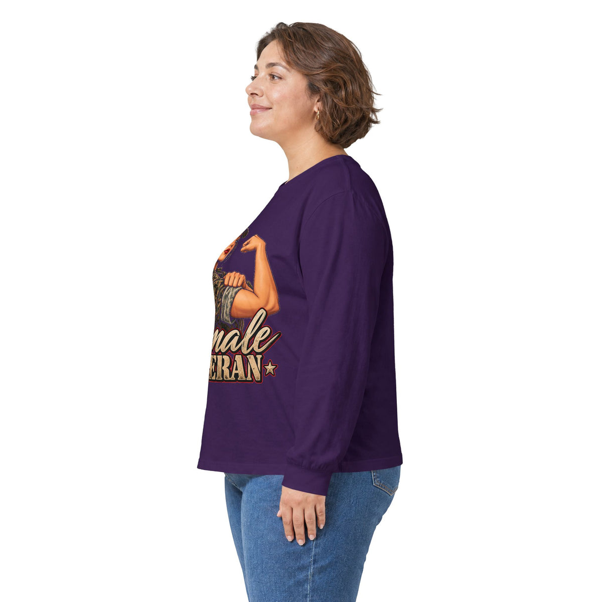 Female Veteran Pride - Unisex Ultra Cotton Long Sleeve Tee