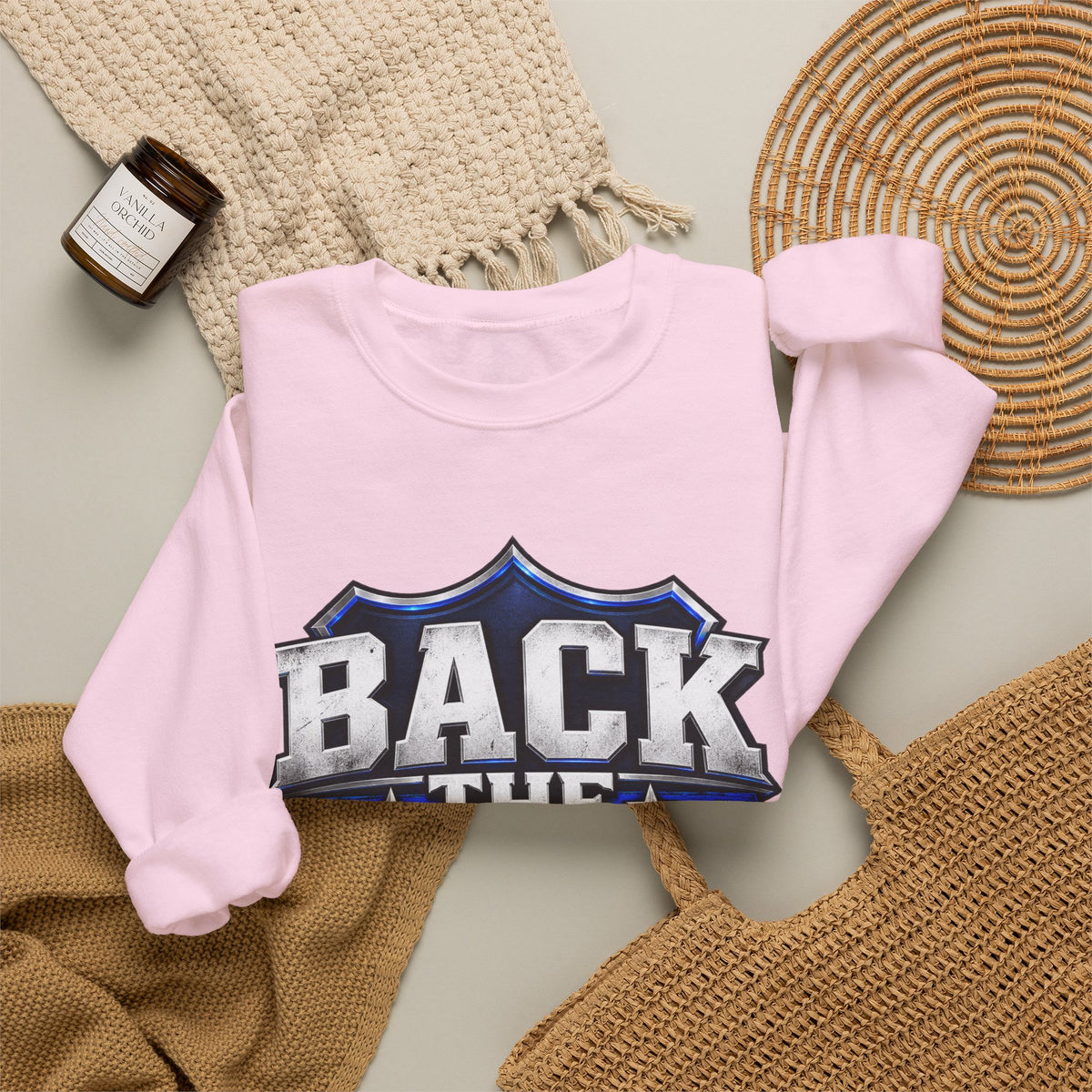 Back the Blue Shield - Crewneck Sweatshirt